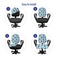 thumbnail image 4 of Animal Office Chair Slipcover, Tropical Toucan Birds Repetitive Pattern Simplistic Birds, Protective Stretch Decorative Fabric Cover, Standard Size, Pale Blue Rose, by Ambesonne, 4 of 5