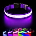 thumbnail image 2 of Collar para perros con luz azul, recargable por USB, con LED, 7 colores, resistente al agua, collar de seguridad con luz y correa ajustable para perros pequeños/medianos/grandes - S, 2 of 5