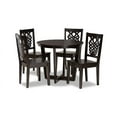 thumbnail image 2 of Baxton Studio Salida Modern and Contemporary Transitional Dark Brown Finished Wood 5-Piece Dining Set, 2 of 7