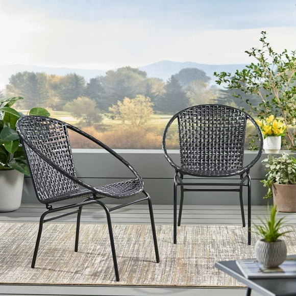 Outdoor Modern Patio Chair (Set Of 2)