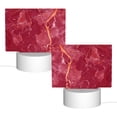 thumbnail image 2 of Hirioo Abstract Red Marble for Rectangular Acrylic with Night Light Best Gifts for Lover Girl Mom, Valentine's Day Anniversary Birthday Wedding Present, 2 of 9