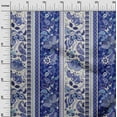 thumbnail image 2 of oneOone Cotton Jersey Royal Blue Fabric Stripe,Floral & Paisley Fabric For Sewing Printed Craft Fabric By The Yard 58 Inch Wide, 2 of 4