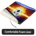 Soccer Ball Seat Cushion Memory Foam Kitchen Chair Cushions 16 X 16