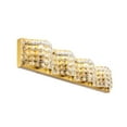 thumbnail image 5 of Ollie Mid-Century Modern 4 Light Entryway And Bathroom Wall Sconce In Brass And Clear Crystals, 5 of 7
