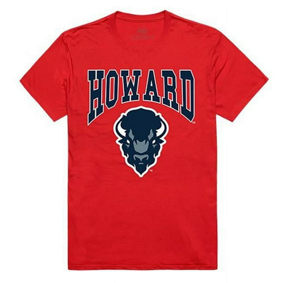 W Republic Apparel 527-171-R58-01 Howard University Athletic Tee for Men, Red - Small