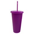 thumbnail image 1 of ENJOYW Christmas Straw Cup Festive Reusable PP Solid Drinking Tumbler with Lid for Home Christmas Straw Cup, 1 of 7