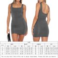 thumbnail image 3 of Vestido De Tanque Sexy Vestido corto sin espalda para mujer, sin mangas, picante, para niña, traje de calle (gris L) Cgtredaw Para estrenar, 3 of 6