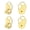 Gold, variant on Petal Designed Earring Stabilizers Secure Fit For All Day Wear Portable Brass Jewelry Enhancers