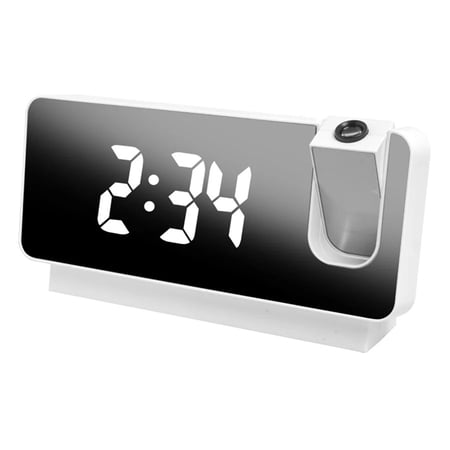 1 PC LED mirror display alarm clock, time projection, power-off memory function (for in use, without battery)