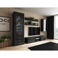 thumbnail image 1 of Soho 6 Modern Wall Unit Entertainment Center with 16 Color LED Lights, 1 of 2
