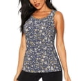 thumbnail image 1 of Balery Daisies Flowers Camiseta sin mangas estampada ligera para mujer, tops de entrenamiento sin mangas, camisetas de yoga transpirables de secado rápido.-XX-Large, 1 of 7