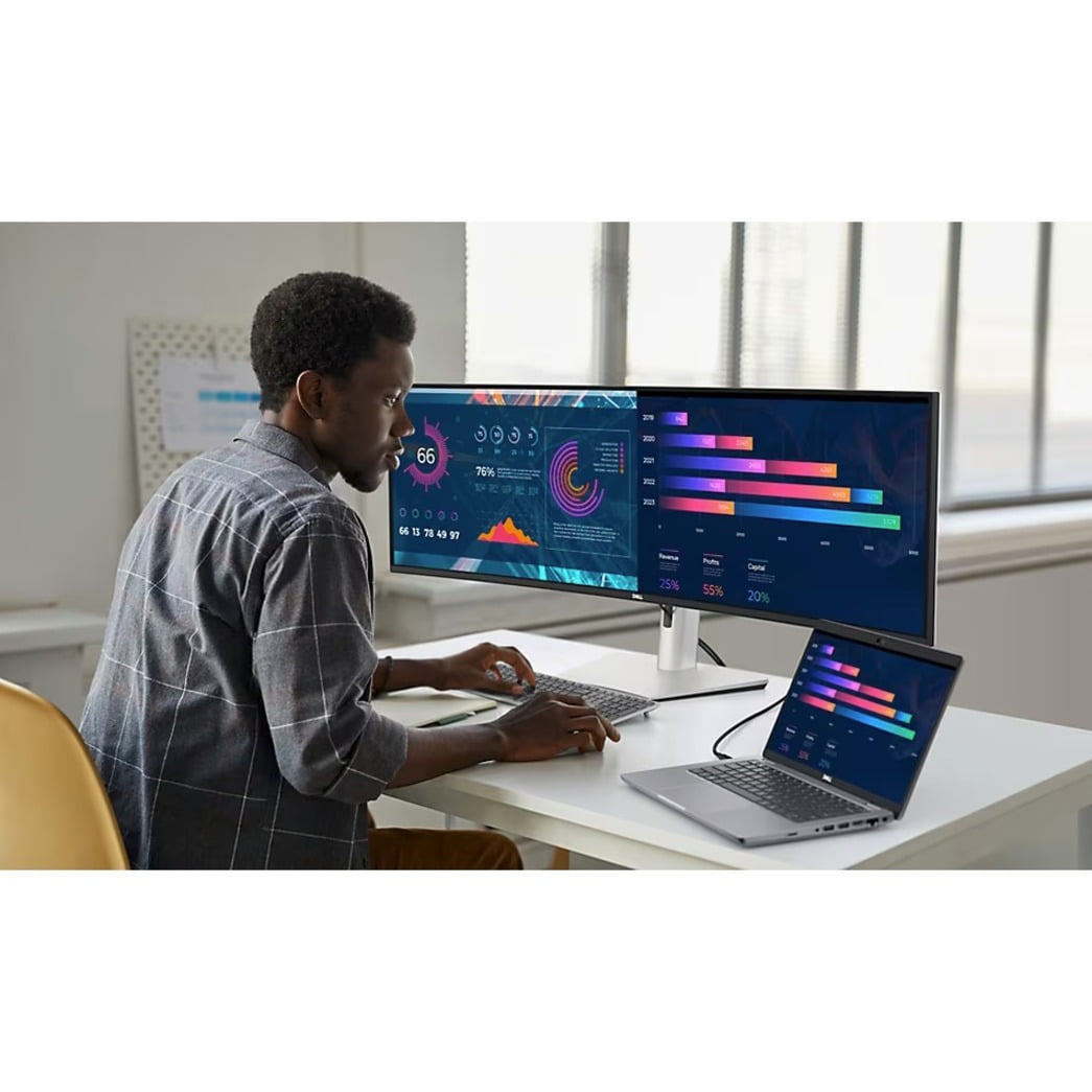 Dell UltraSharp U4924DW 49" Dual Quad HD (DQHD) Curved Screen Edge WLED LCD Monitor - 32:9
