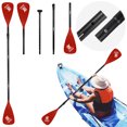 thumbnail image 4 of Paddles Doble Extremo Kayak Ajustable 3 Piezas Paddle para () Rojo, 4 of 9