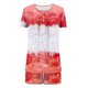 thumbnail image 5 of Conjunto de Ropa de Salón de las Mujeres Impreso Cuello Redondo Manga Corta Superior Y Pantalones, Ropa de Casa Suave Dos Piezas, 5 of 5