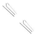 thumbnail image 1 of Pajitas reutilizables de Acero inoxidable Cateissary Kit de cepillo suave 2 piezas Tipo 1, 1 of 5