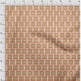 thumbnail image 3 of oneOone Georgette Viscose Fabric Ethnic Geometric Flame Stitch Printed Craft Fabric BTY 42 Inch Wide, 3 of 4