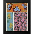 thumbnail image 2 of Baxter Mill Archive 12x14 Black Modern Framed Museum Art Print Titled - Art Deco Florals VII, 2 of 5