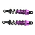 thumbnail image 1 of 1/16 RC Car , Front Rear Aluminum Alloy  Flexibility Adjustable 73mm Length Model Truck Damper 2pcs  For Replacement Purple, 1 of 8
