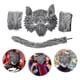 thumbnail image 4 of KAKOWELY 1 juego de disfraz de lobo, máscara de lobo, guantes de cosplay de animales, accesorios de disfraces de cola, 4 of 4