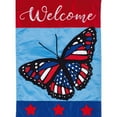 thumbnail image 1 of Evergreen Applique Garden Flag - Americana Butterfly, 1 of 1