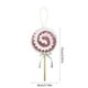 thumbnail image 3 of Adorno navideño de piruleta de espuma con diseño de rayas de lentejuelas | Decoración brillante para colgar en el árbol de Navidad con lazo, 3 of 6