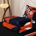 thumbnail image 5 of Homewish Palm Monstera Leaf Zipper Full Size Comforter Sets with Fitted Sheet and 2 Pillowcases,Cartoon Tropical Plant Zipper Bedding Set For Men Women,Reversible,4 Pieces, 5 of 7