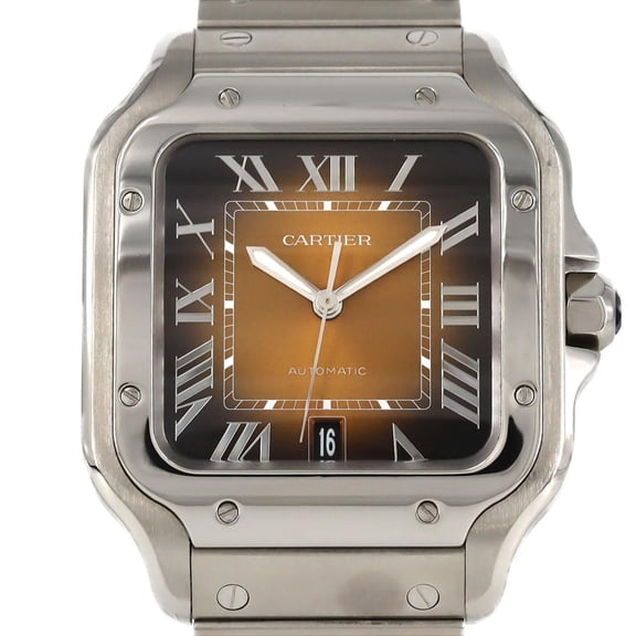 Pre-Owned Cartier Santos de LM WSSA0064 Stainless Steel Automatic Watch