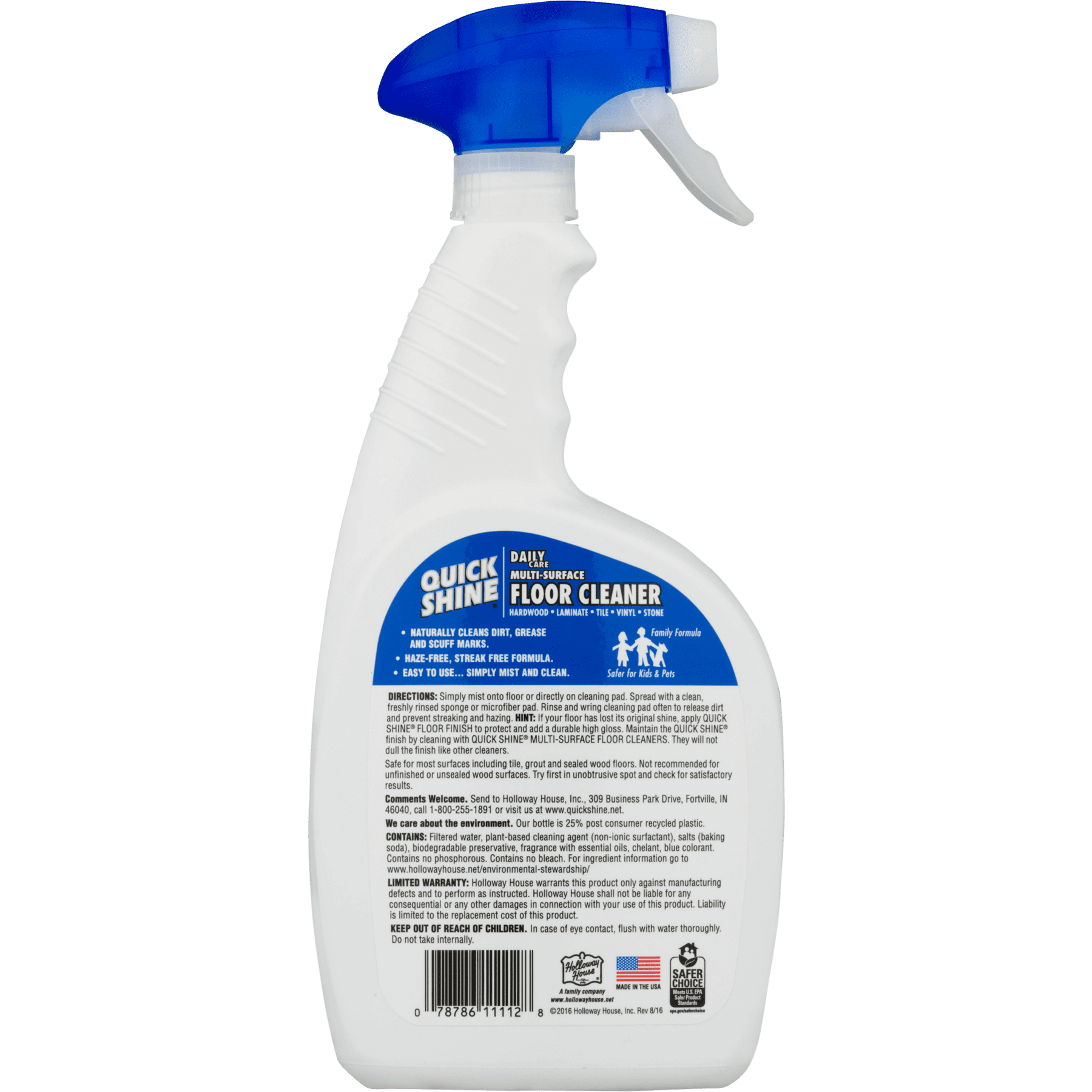 Quick Shine Daily Care Multi Surface Floor Cleaner 24 Oz