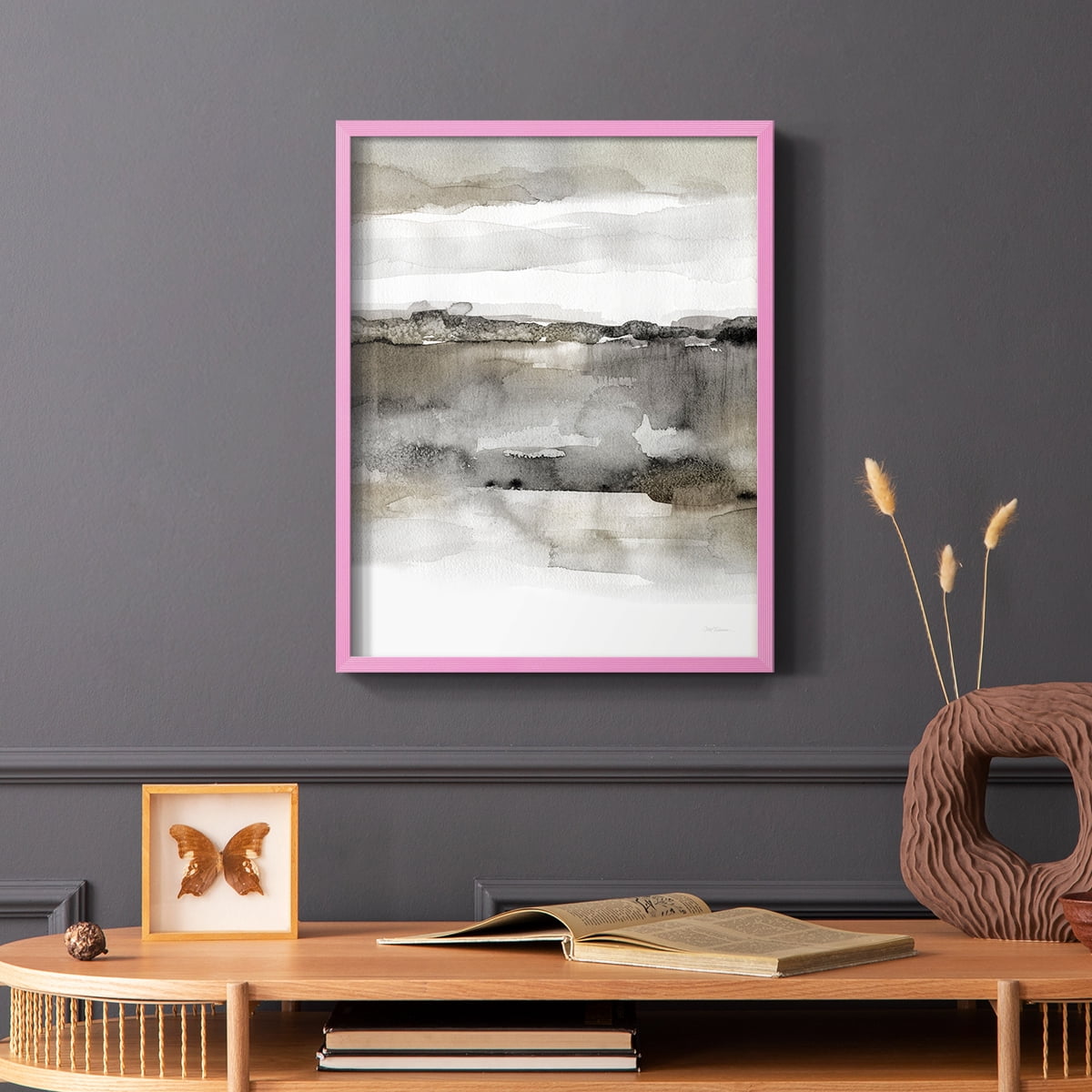 Neutral Harmony in Pink Solid Wood 8 x 10 Framed Print