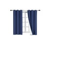 thumbnail image 2 of Set of 2 Panels Noa Blackout Thermal lined Window Curtain Drapes With Grommets For Bedroom Royal Color 63" length, 2 of 5
