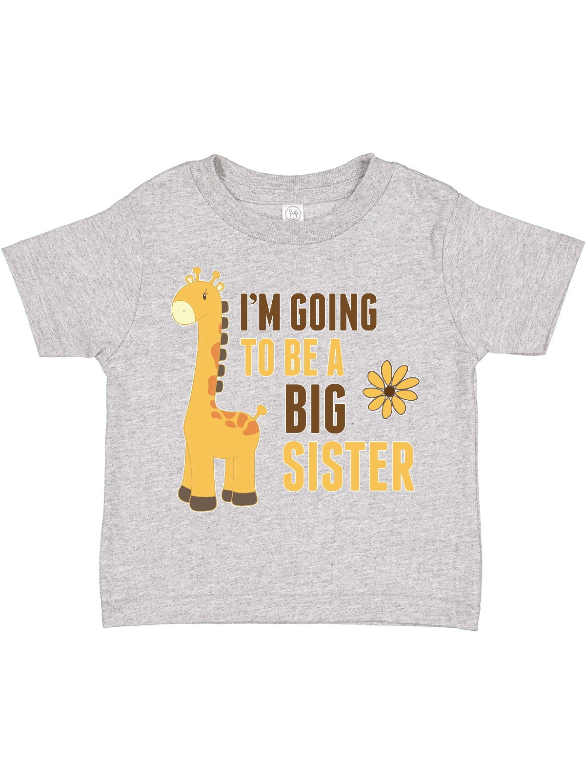 Inktastic I'm Going To Be A Big Sister Giraffe Toddler Long Sleeve T-Shirt Sis 