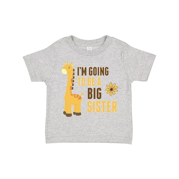 Inktastic I'm Going to Be a Big Sister Giraffe Girls Toddler T-Shirt
