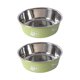 thumbnail image 1 of Comedero de acero inoxidable para perros, antideslizante, para perros medianos y grandes (paquete de 2), 1 of 5