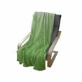 thumbnail image 4 of Ombre Soft Flannel Fleece Blanket, Green GrassForest Plant Nature Inspired Vivid Colored Modern Design Digital Artwork, Cozy Plush for Indoor and Outdoor Use, 60" x 80", Mint White, by Ambesonne, 4 of 6