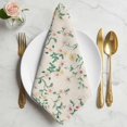 thumbnail image 2 of Spring Flowers Cloth Napkins, Yellow Pink Floral Leaves Vintage Country Plants Washable and Reusable Dinner Napkins Set of 8, Table Napkin for Kitchen Party Birthday Wedding Hotel 20"x20", 2 of 9