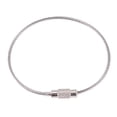 thumbnail image 5 of 2Pcs Stainless Steel Screw Locking Wire Keychain Cable Key Rings Outdoor Accessory, 5 of 5