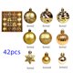 thumbnail image 4 of Adornos de bolas de Navidad de 60mm, 42 piezas, adorno de árbol de Navidad inastillable con lazo colgante para fiesta de vacaciones, estilos en forma de bola（A Style 42pcs 6 cm, 4 of 5