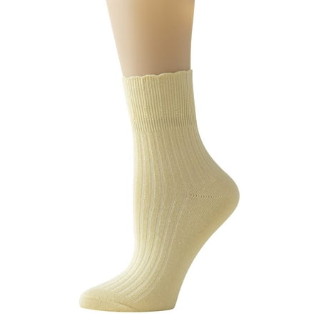 

SEMOHOLLI Women s Super Soft Combed Cotton Socks 1-Pairs 3-Pairs 5-Pairs (1 Pairs-Light Yellow)