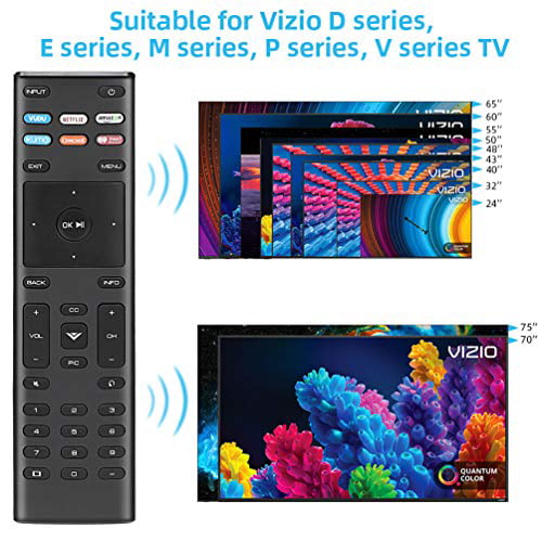 UNOCAR Remote Control for Vizio Smart TV Remote XRT-136 and Vizio Smart TV Quantum 4K UHD HDTV SmartCast Vizio D E M P V Series LED LCD 24 32 40 43 48 50 55 60 65 70 75 inch TV Netflix Vudu 