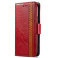 thumbnail image 5 of Case for Motorola Moto Edge S Cover Leather Wallet Folio Case Book Design Flip Magnetic Closure - Red, 5 of 5