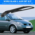 thumbnail image 4 of Rear Wiper Blade & Arm Set Kit for  Scenic 2 / Grand Scenic  2 Windshield Windscreen 2003 - 2009, 4 of 9