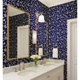 thumbnail image 4 of S4Sassy Self Adhesive Wallpaper, Floral Wallpaper, Blue Removable Diy Vinyl Wall Covering, Textured Peel And Stick Contact Paper For Entryway Accent Wall, Easy Home Decor Solution (25"X360"), 4 of 9