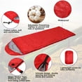 thumbnail image 4 of 4 Pcs 0 Degree Camping Sleeping Bags Bulk for Adults 4 Season Warm Cold Weather Sleeping Bags with Compression Sack Lightweight Portable Waterproof for Backpacking Hiking Outdoor, 4 of 7
