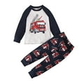 thumbnail image 1 of Odeerbi 1-9 Años Niños Niñas Pijamas de Algodón Otoño Long Johns Manga Larga Raglan Tops Pantalones Conjunto Suave Imprimir Sleepwear Dos Piezas Pijama Set, 1 of 9