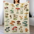 thumbnail image 5 of Mushroom Blanket Mushroom Gifts for Girls Women Mushroom Throw Blanket for Kids Adults Soft Warm Cozy Fleece Blanket for Couch Sofa \u200bBed 40"x50", 5 of 6