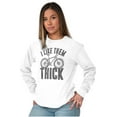 thumbnail image 4 of I Like Them Thick Fat Tires Cyclist Plus Size Long Sleeve Graphic Tee Shirt Brisco Brands 3X, 4 of 5