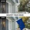 thumbnail image 3 of G128 Combo Pack: 5 Ft Tangle Free Aluminum Spinning Flagpole (Silver) & Alaska AK State Flag 2x3 Ft, ToughWeave Series Embroidered 300D Polyester | Pole with Flag Included, 3 of 7