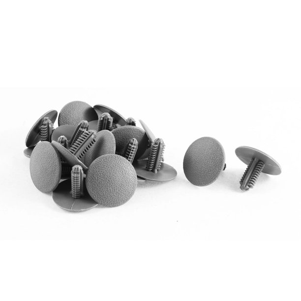 20Pcs Remaches De guardabarros Revestimiento 16mm Grapa Gris 6,5X5mm Agujero