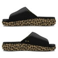 thumbnail image 3 of Women's ISlide Black New York Yankees Cheetah Dip Motive Slide Sandals, 3 of 5