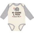 thumbnail image 3 of Inktastic My Grammy and Pappy Love Me Grandchild Boys or Girls Long Sleeve Baby Bodysuit, 3 of 5